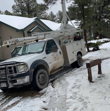 Truck in the snow